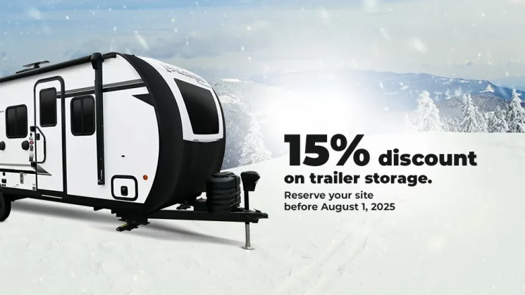 15% discount on trailer storage.